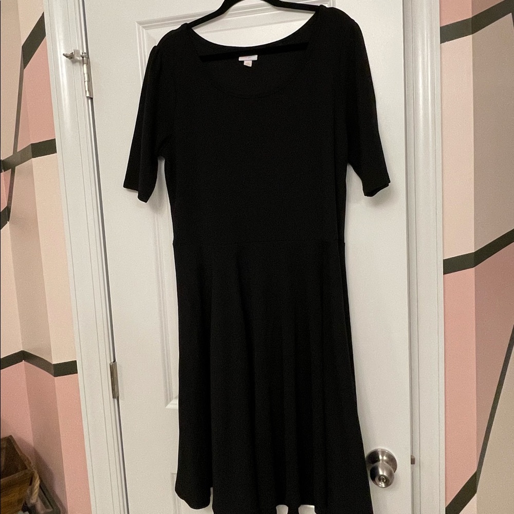 3X Black Lularoe Nicole Dress